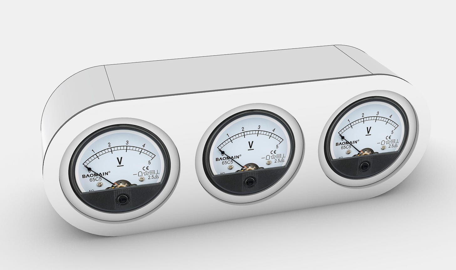 A mockup of the new design in Rhino3D.