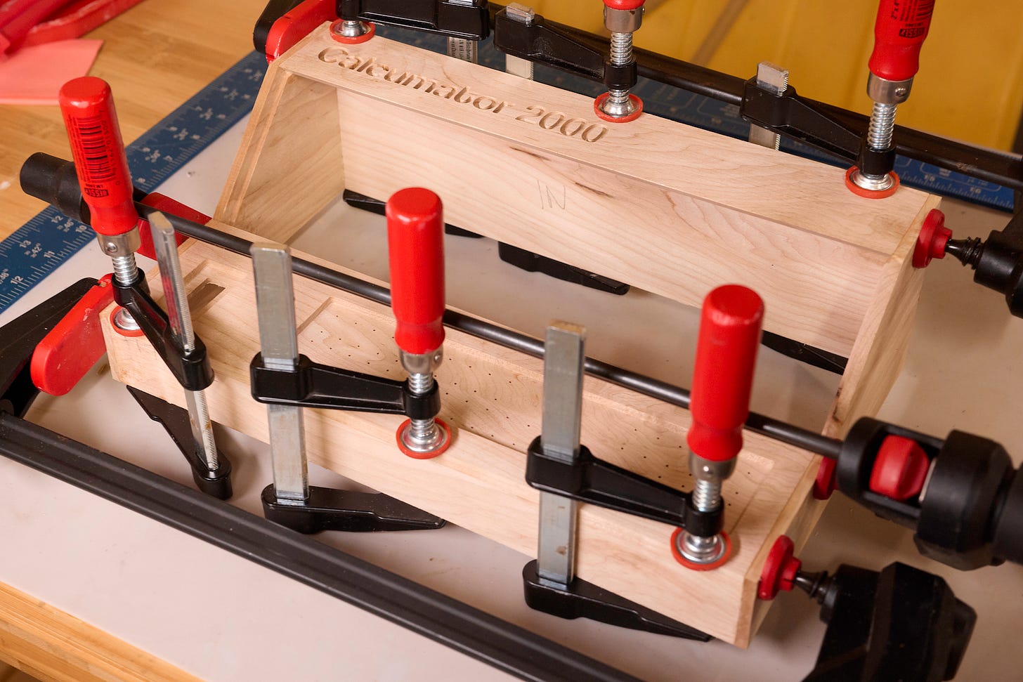 No such thing as too many clamps.